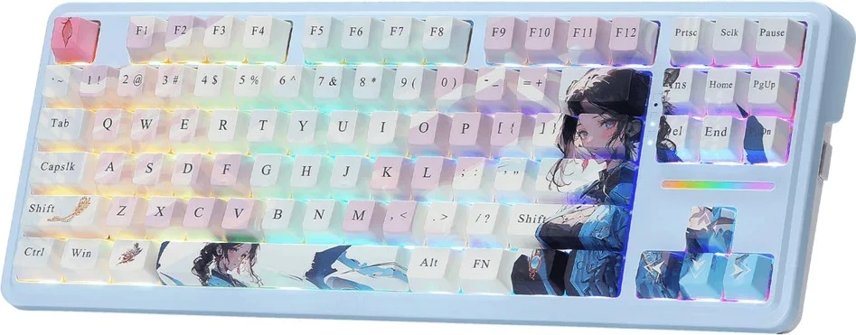 Tastierë mekanike Redragon Antonium PRO K728AK-RGB-PRO, 80%, RGB, wireless/wired, blue