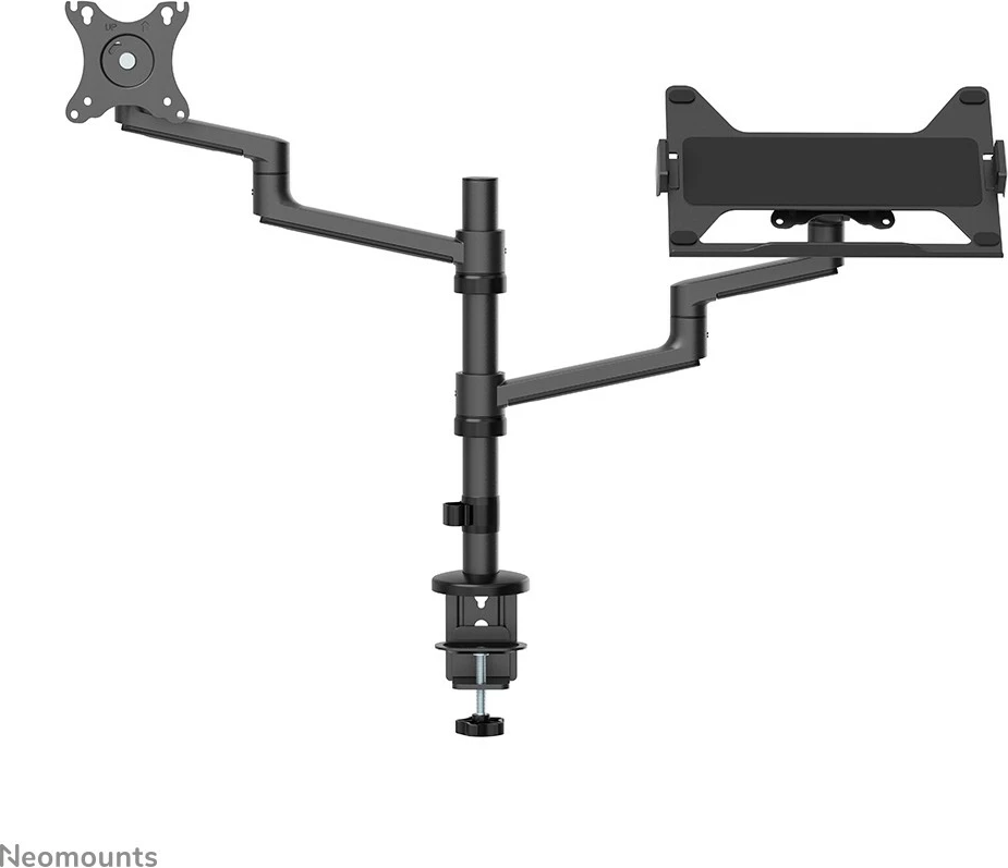 Krah tavoline Neomounts DS20-425BL2 për monitor dhe laptop, 27 inç, rregullim i lartësisë, i zi