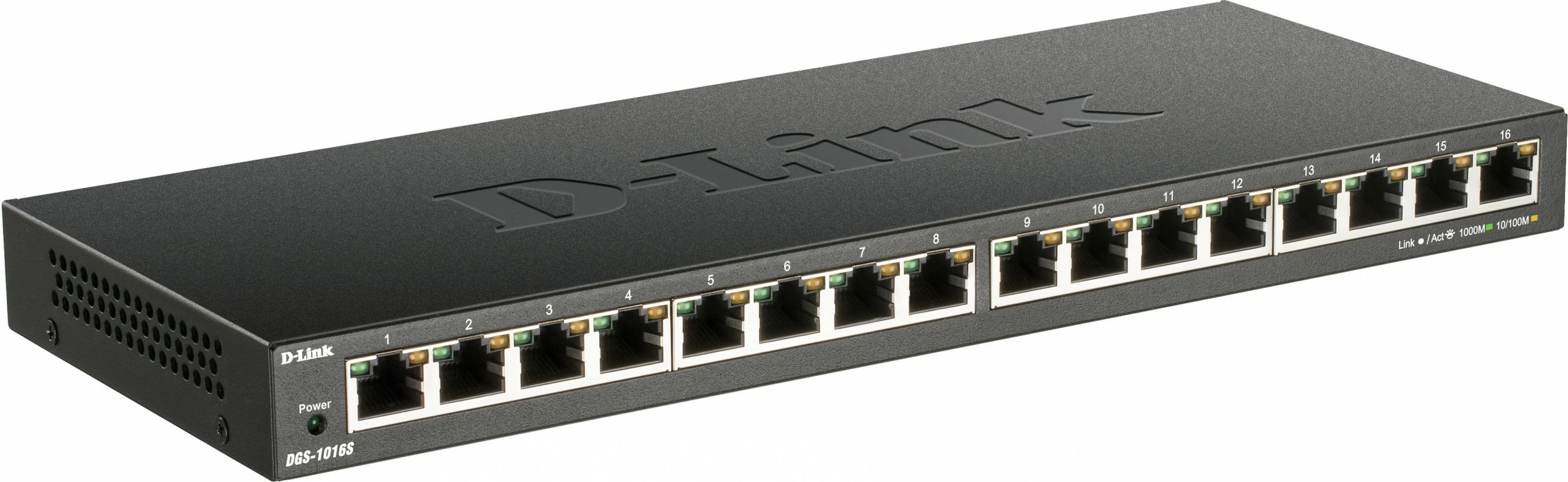 Switch D-Link DGS-1016S, Gigabit Ethernet, 16 porte, i zi