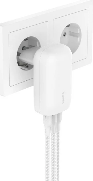 Karikues Belkin WCC002VFWH, 67W, 3 porta USB Type-C, i bardhë