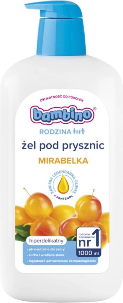 Xhel për dush Bambino Family Hypoallergenic Mirabelle 1000ml