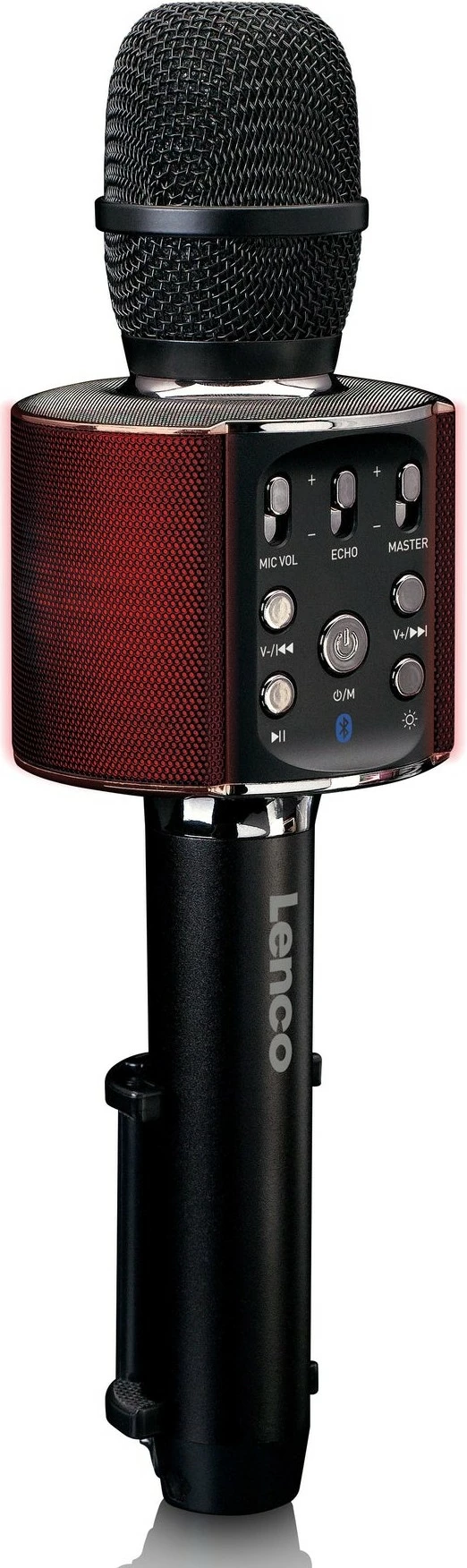 Mikrofon karaoke Lenco BMC-090, Bluetooth, altoparlant i integrum, i zi