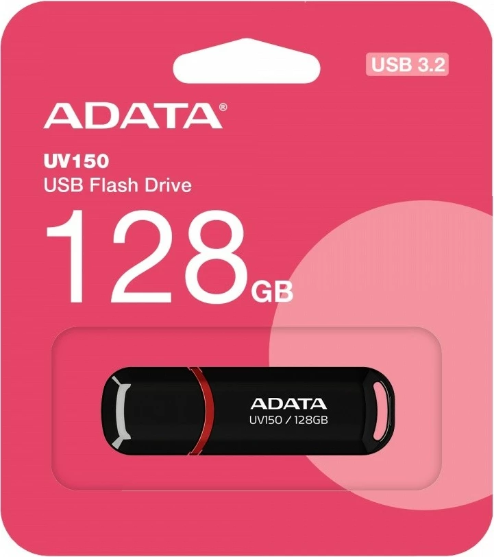Pendrive Adata UV150, 128GB, USB 3.2, e zezë