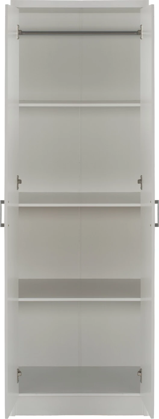 Dollap BAILEY FH337.05 2-dyer 3 rafte melamine, ngjyrë e bardhë, 60x43x181 cm