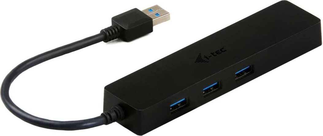 USB HUB i-tec U3GL3SLIM, 3 porta USB 3.0 + Gigabit Ethernet, i zi