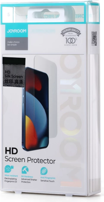 Xham mbrojtës Joyroom Knight 2.5D FS TG për iPhone 14 Plus, set prej 5 copë, Transparent