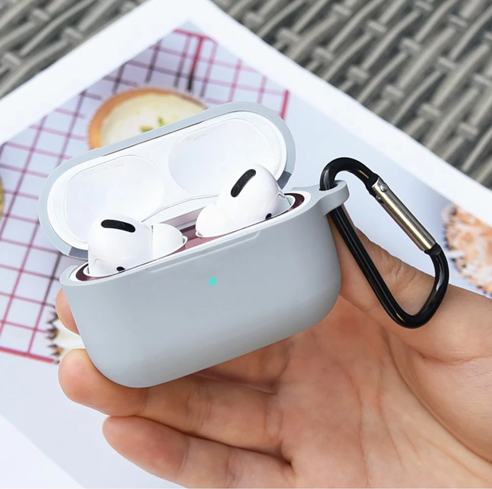 Mbështjellës Tech-Protect Icon Hook për AirPods Pro/Pro 2, i zi, me karabiner