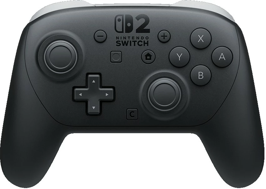 Gamepad Nintendo Switch 2 Pro, wireless, 40 orë bateri, i zi