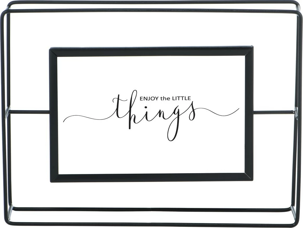 Kornizë portreti Hama 10x15, metal, e zezë