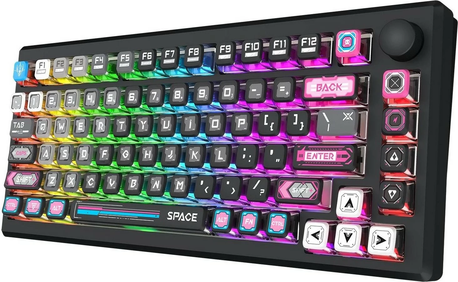 Tastierë mekanike Redragon K732MC-RGB-PRO Uranus Pro 82, RGB, wireless/wired, anglisht, e zezë