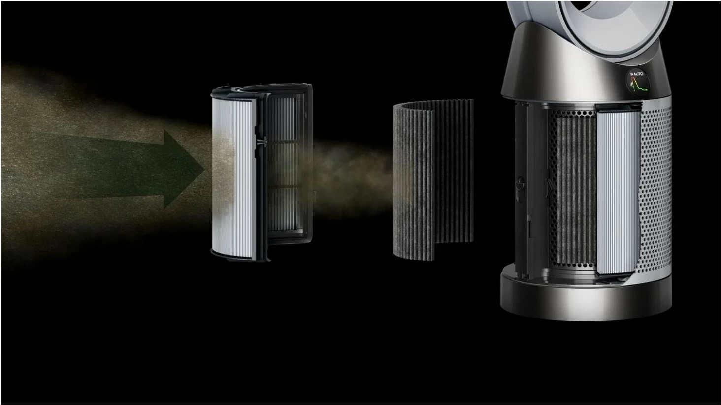 Purifikator ajri Dyson Purifier Cool PC1, HEPA 13, smart, argjendtë