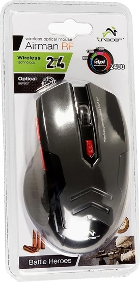Maus gaming Tracer Airman TRAMYS44241, wireless, 1600 dpi, i zi