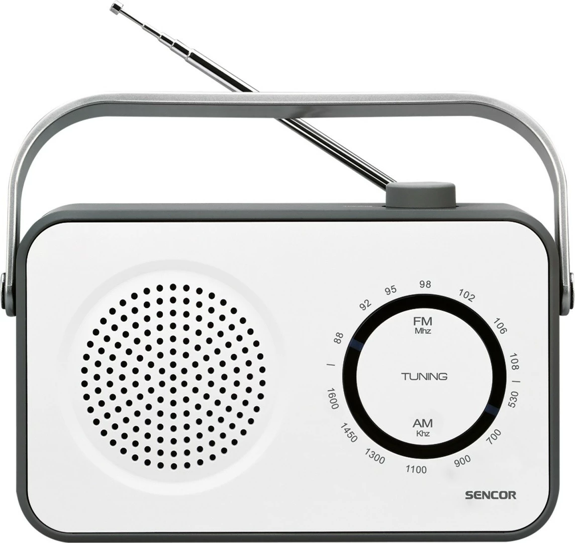 Radio Sencor SRD 2100W, AM/FM, Mono, e bardhë/zezë