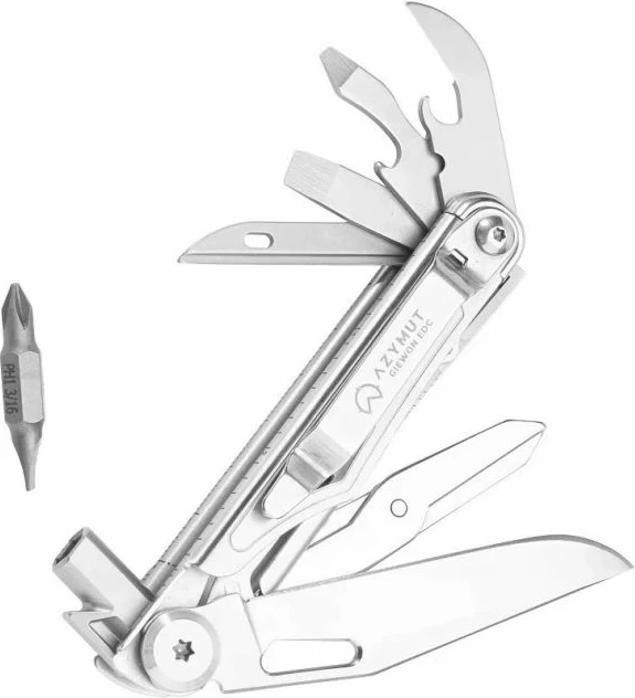 Multitool Azymut, për turizëm, argjendtë