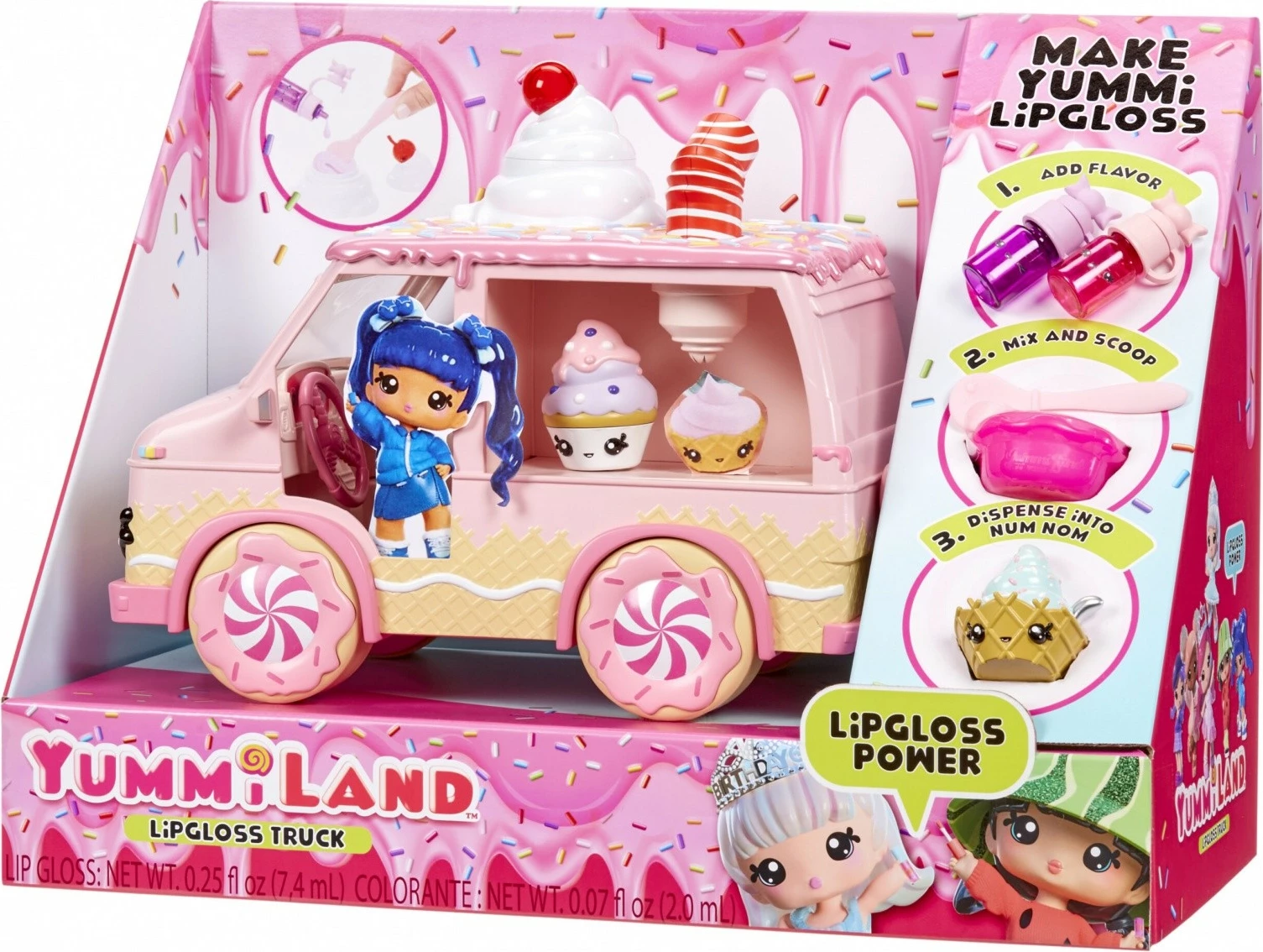 Set lodër Yummiland Lipgloss Truck, MGA, shumëngjyrësh