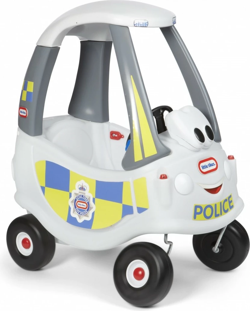 Makine lodër ride-on Little Tikes Cozy Coupe Police Car, për fëmijë, Bardhë