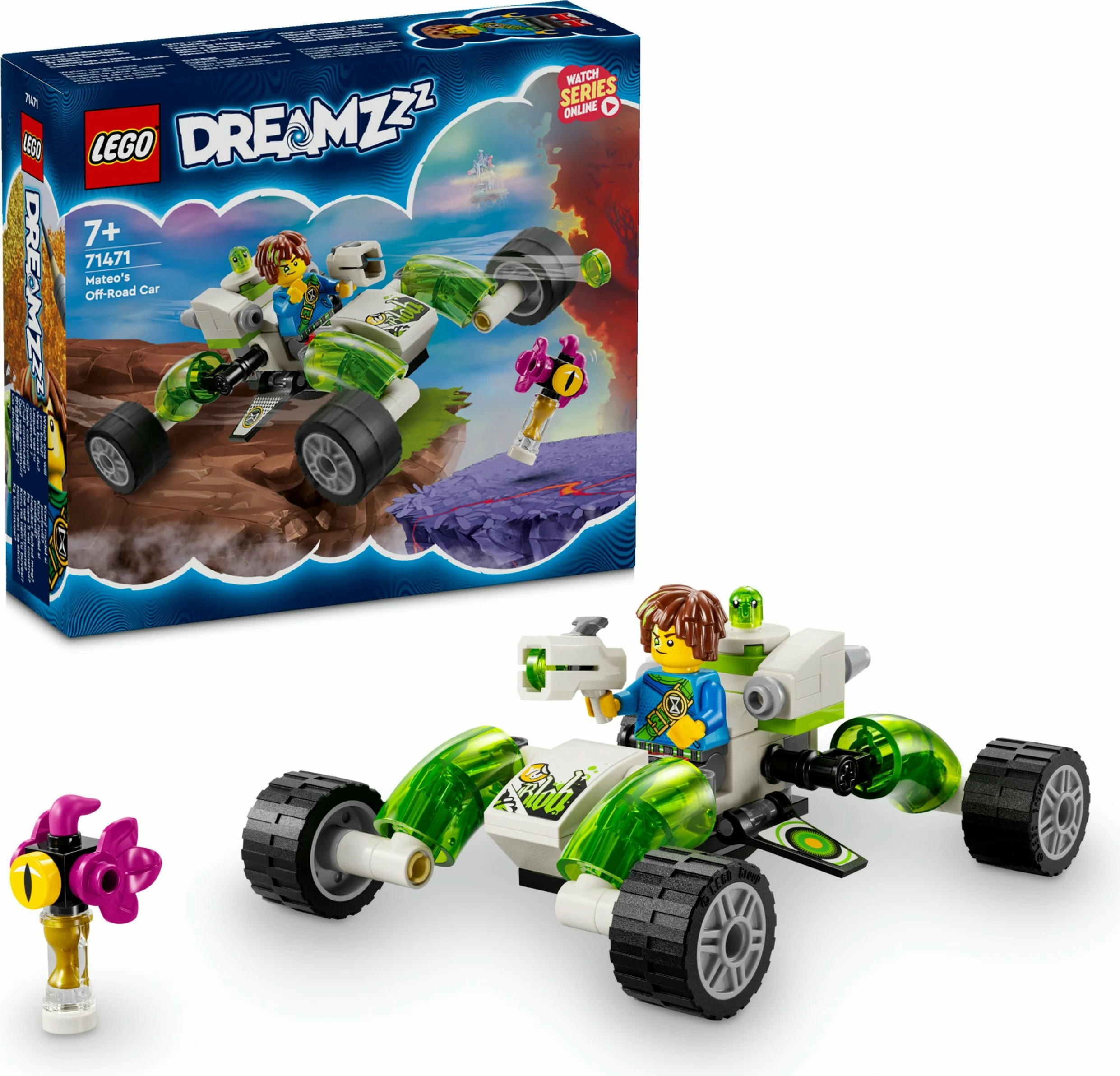 Set ndërtimi LEGO DreamZzz 71471 Mateos Off-Road Car, 94 pjesë, multikolor