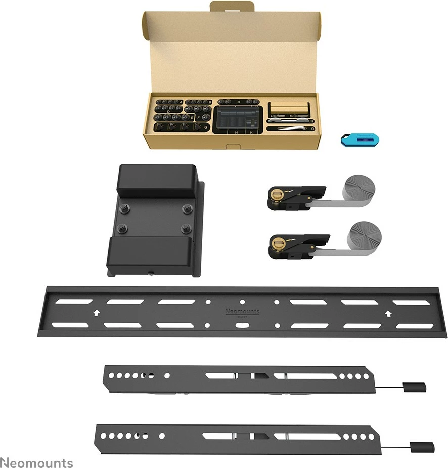 Mbajtëse TV Neomounts WL30S-910BL16, për shtyllë, 40-75 inç, fiks, e zezë