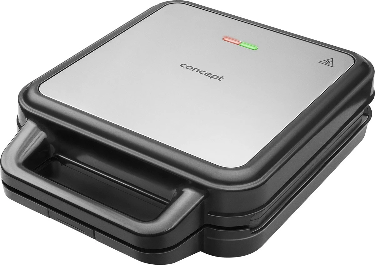 Tostierë 3-në-1 Concept SV3080, 1200W, pllaka të ndërrueshme, e zezë/inox