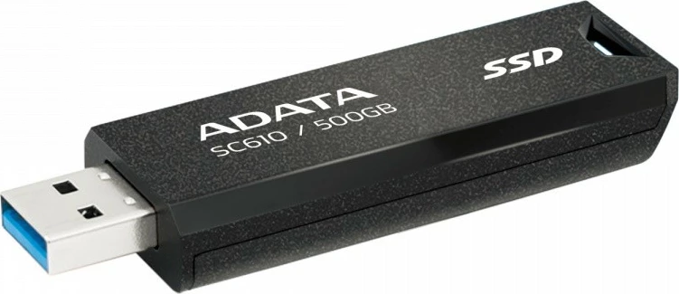 SSD i jashtëm Adata SC610, 500GB, USB 3.2 Gen2, Zi