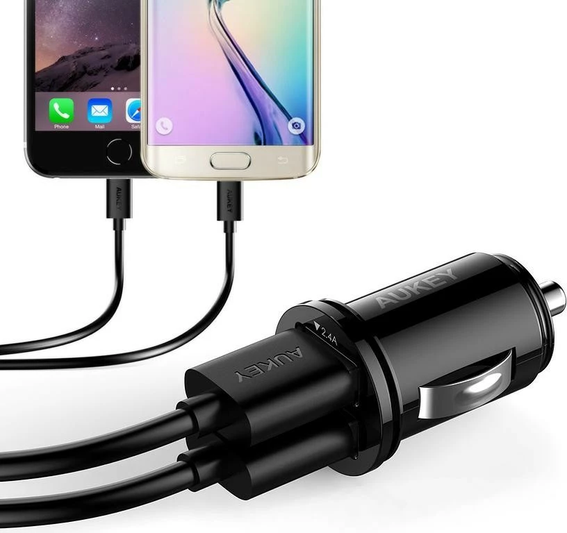 Karikues veture AUKEY CC-S1, 2xUSB AiPower, 24W, i zi