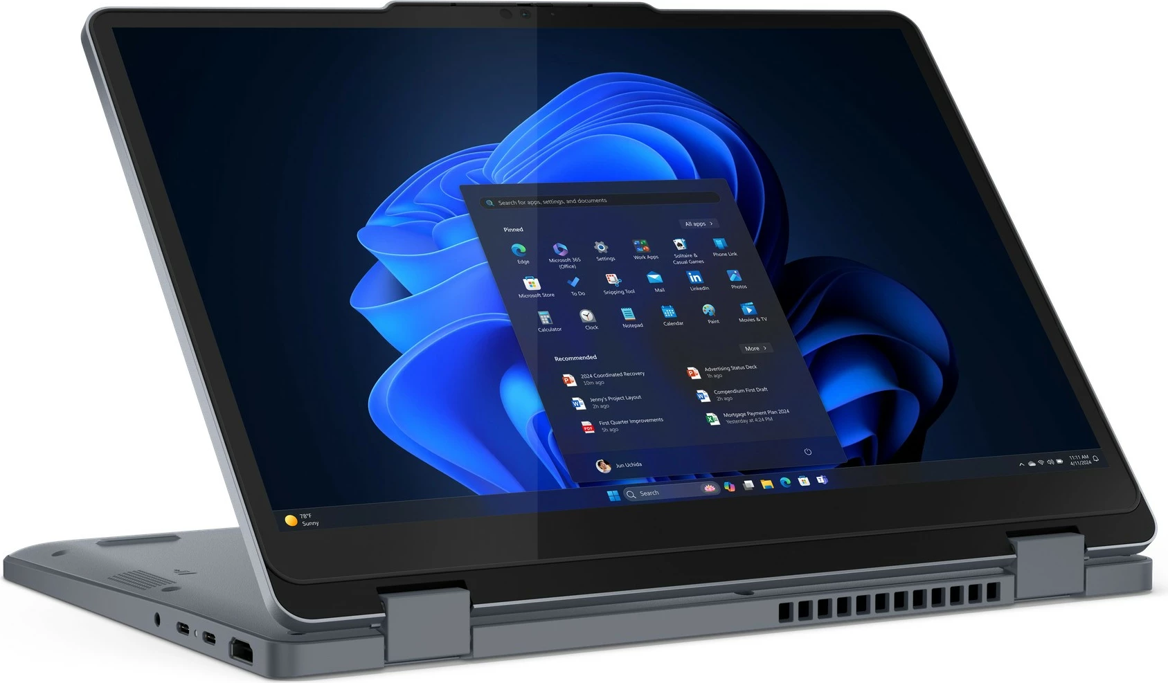 Laptop Lenovo 13w 2-in-1 G3, Core i5 120U, 16GB, 512GB SSD, Pen Touch, gri