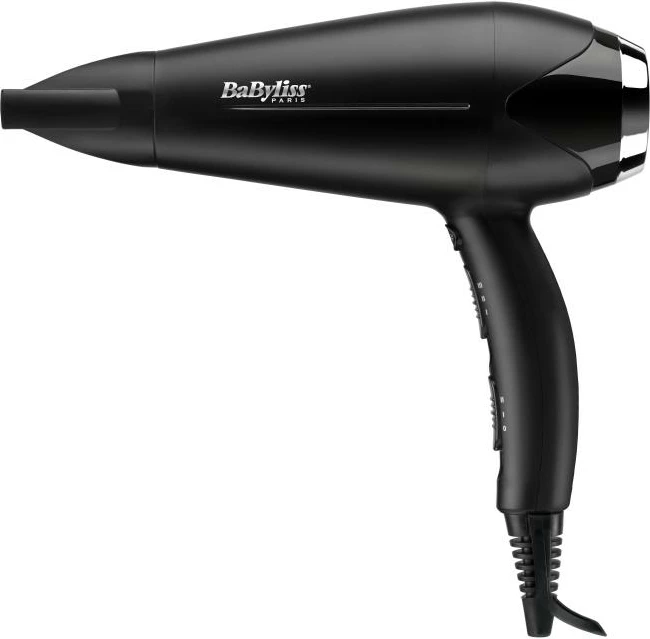 Tharëse flokësh, BaByliss, Turbo Smooth 2200 (D572DE), 2200W, keramikë & jonike, me difuzer dhe koncentrator, e zezë