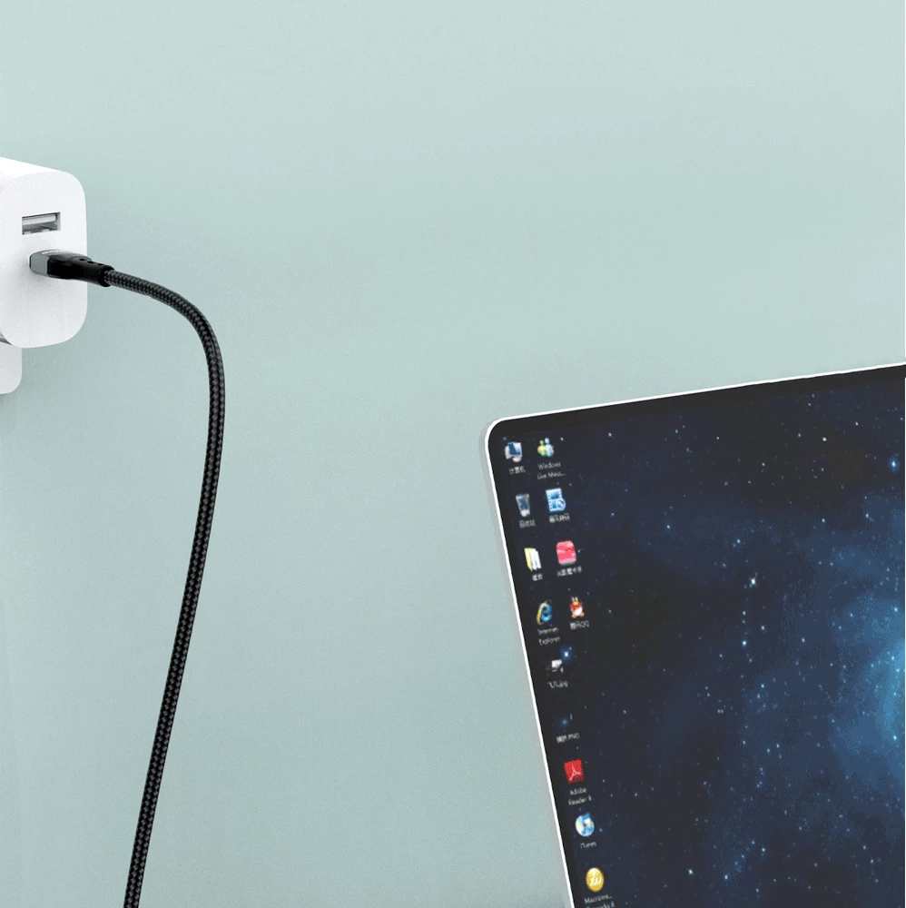 Kabllo Dudao L7MaxL USB Type C në Lightning, 1m, 20W, me ekran, e zezë