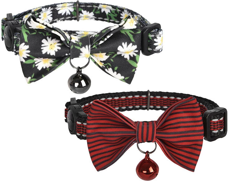 Set qafore për mace Dogness COLLAR DAISY, 2 copë