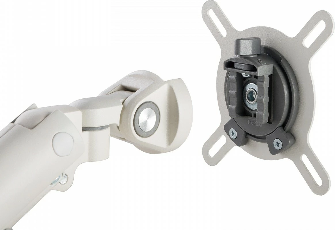 Mbajtëse tavoline për monitor ART RAMM L-19GD, 17-32 inç, 2xUSB 3.0, Alumini, Bardhë