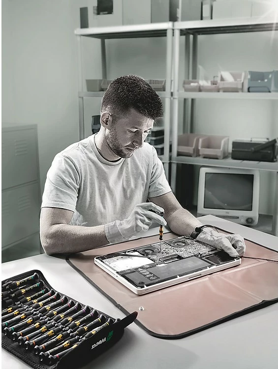 Set kaçavidash precize Wera 05134019001, 24 copë, zi/verdhe