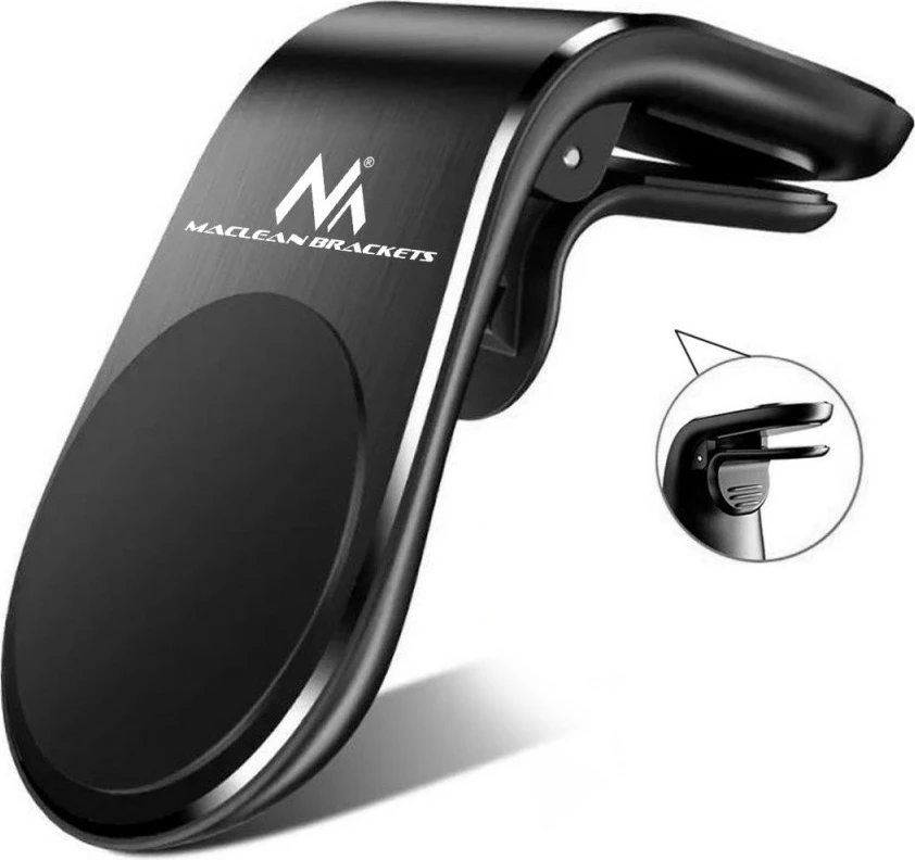 Mbajtëse për celular Maclean MC-326, magnetike, për makinë, e zezë