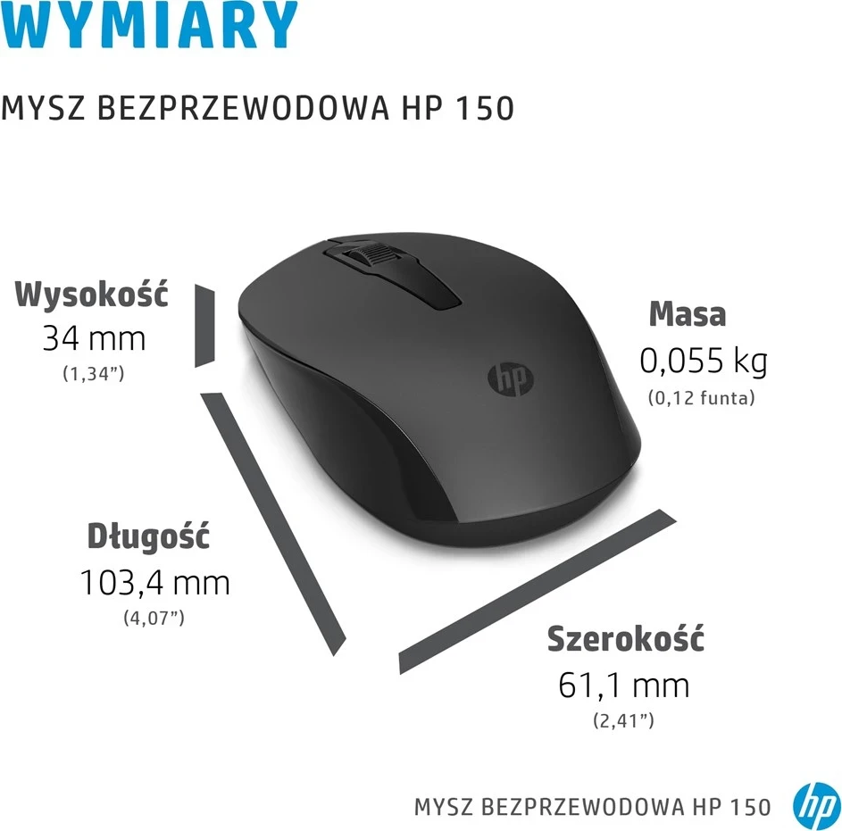 Maus HP 150 Wireless, i zi