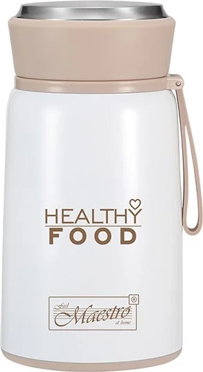 Termos për ushqim Maestro, 0.8L, i bardhë