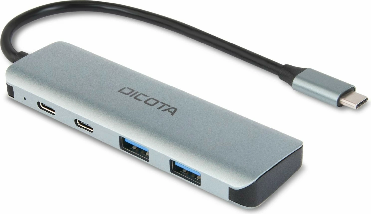 Hub DICOTA D32061, USB Type-C, 10000 Mbit/s, Argjendtë