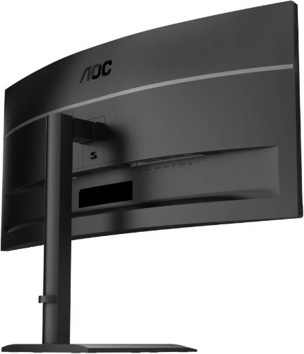Monitor i lakuar AOC CU34E4CV 34'' WQHD 3440x1440 120Hz VA HDR10 USB-C 90W KVM HDMIx2 DP RJ45 Altoparlantë, i zi