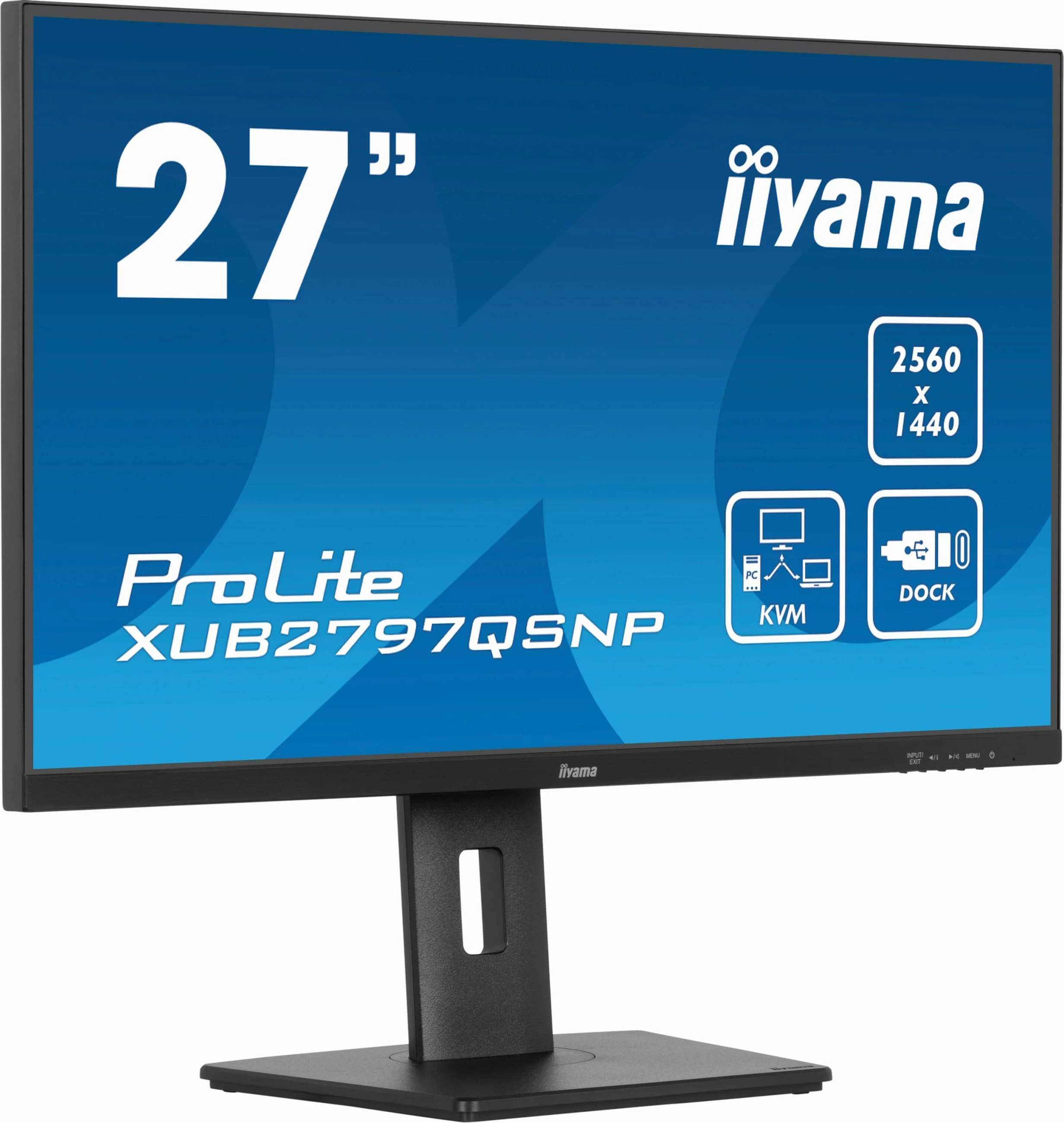 Monitor iiyama ProLite XUB2797QSNP-B1, 27", WQHD, LED, 1 ms, e zezë