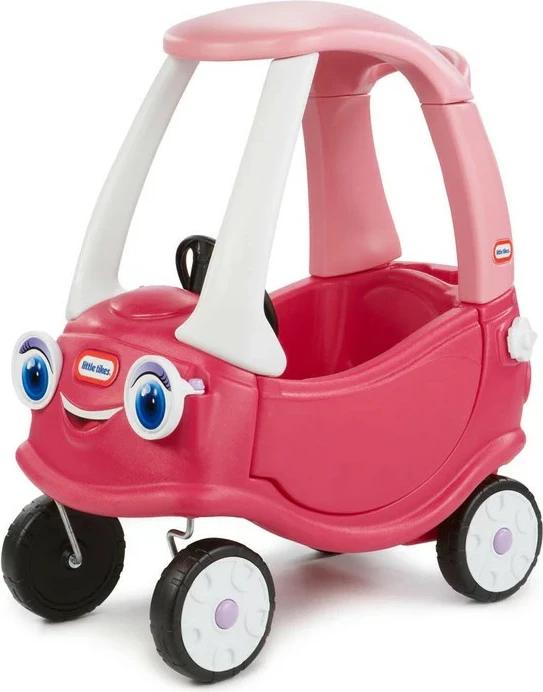 Makine lodër Little Tikes Cozy Coupe Princess, 4 rrota, Rozë/Bardhë