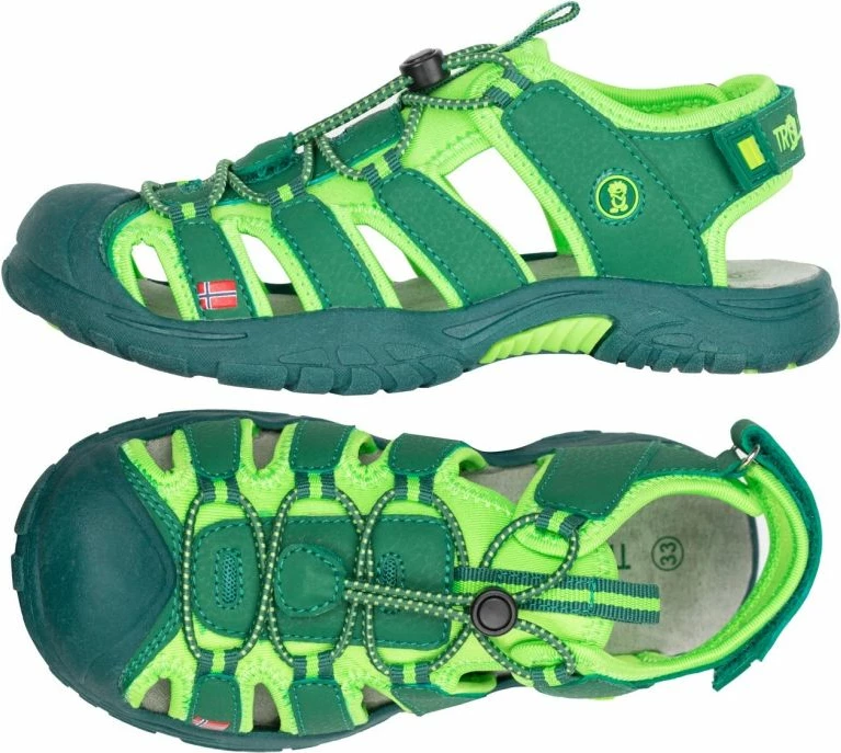 Sandale për fëmijë Trollkids, të gjelbra