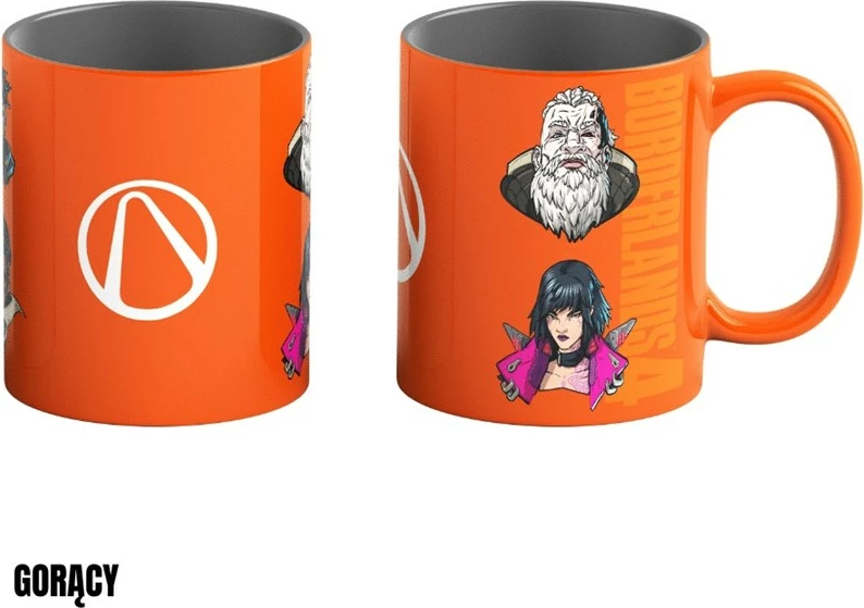 Filxhan qeramike Borderlands 4 Good Loot, 450 ml, portokalli