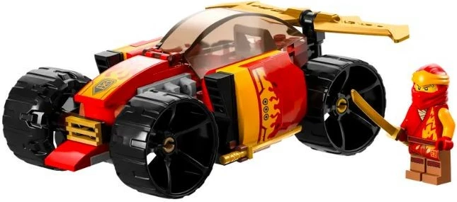 Set LEGO Ninjago Ninja Race Car Kai EVO 71780, 94 pjesë, për fëmijë, Kuqe