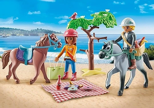 Set figurash Playmobil Horses of Waterfall 71470, Amelia dhe Ben, 43 pjesë