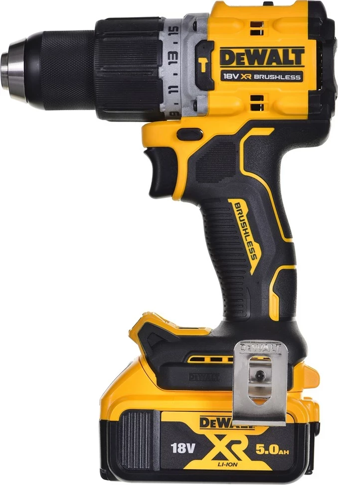 Drill/driver DeWalt DCD805P2T, 18V, 2x5.0Ah, me valixhe TSTAK, Verdhë