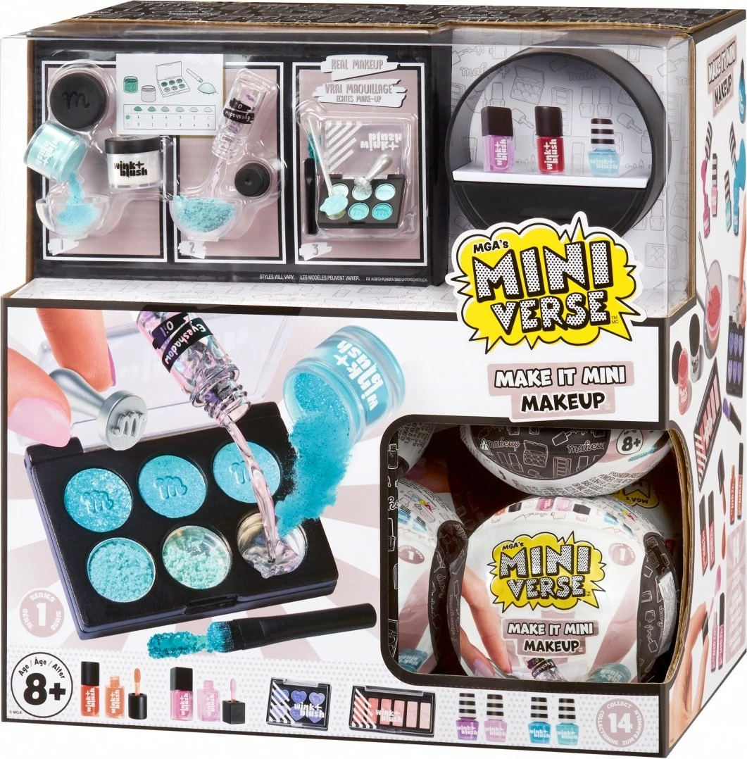 Set lodrash koleksionuese MGA Miniverse Make It Mini Makeup, 15 copë