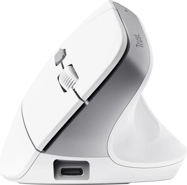 Maus Trust Bayo II, Wireless, 2400 DPI, Bardhë