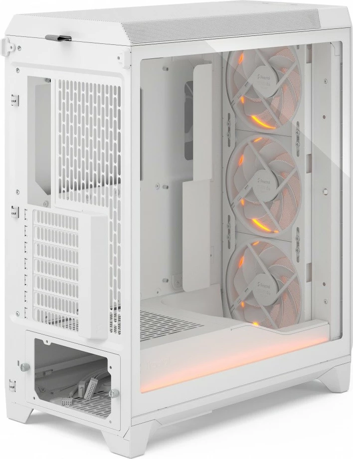 Kasë Fractal Design Meshify 3 Ambience ProRGB White TG Clear, ATX, RGB, Xham i temperuar, E bardhë