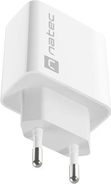 Karikues muri Natec Ribera, 1x USB-A, 18W, Bardhë