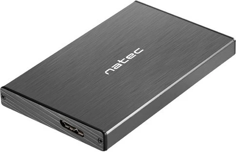 Kasë e jashtme Natec Rhino Go, 2.5 inç, USB 3.0, alumini, e zezë
