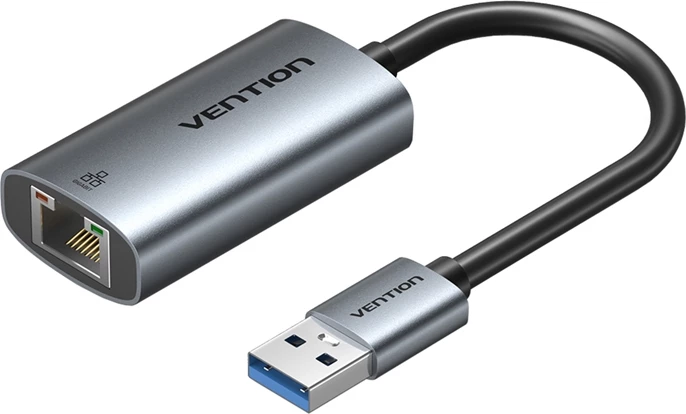 Adapter Vention USB-A në Gigabit Ethernet CEZHB, 0.15m, Gri