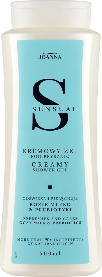 Xhel dushi për femra Joanna Sensual Creamy me qumësht dhie & prebiotikë, 500ml